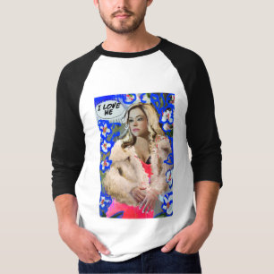 Waisenschwarzes Krystal Goderitch - Blumenskizze T-Shirt