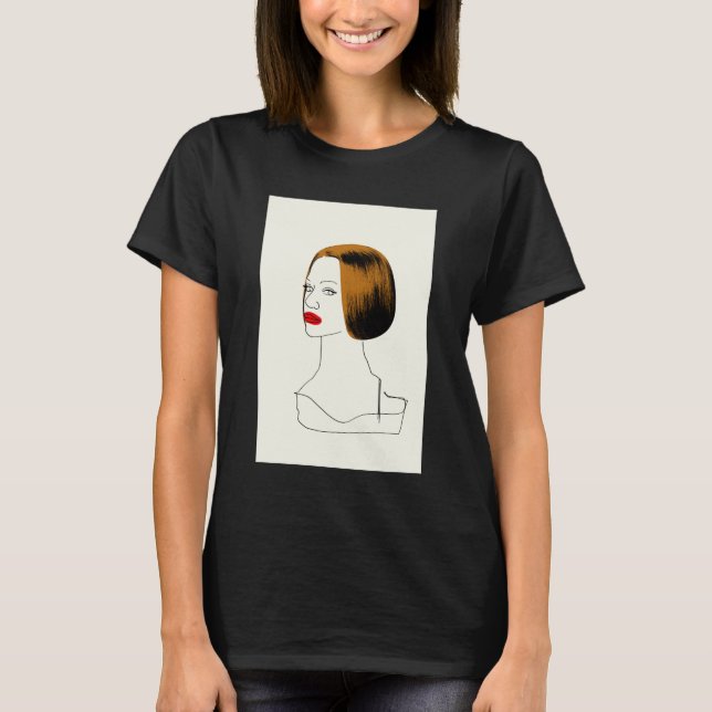 Waisenschwarzes | Rachel - noble Klon-Skizze T-Shirt (Vorderseite)