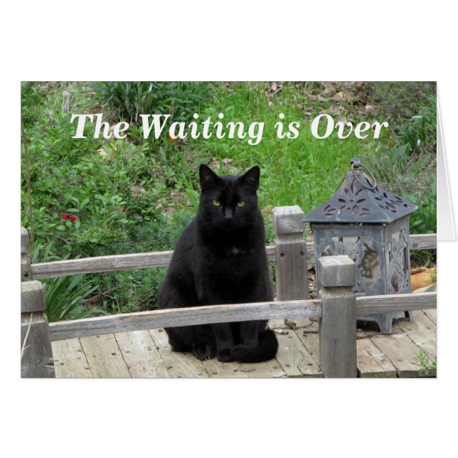 Waiting ist über Vor-Hochzeit Karte (Vorderseite (Horizontal))