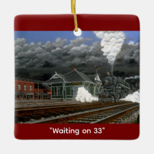 "Waiting on 33" von Tom Rock Keramikornament