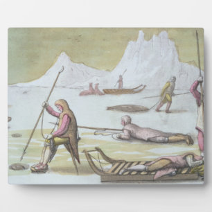 Waiting on the Ice, detail from Seal Hunting (colo Fotoplatte