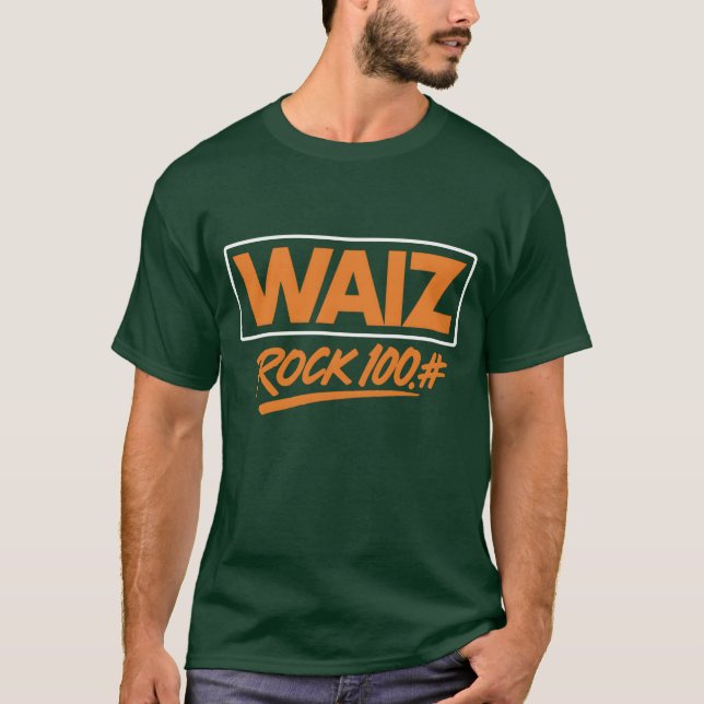 WAIZ Rock 100# T - Shirt - Bold Retro Rock Station (Vorderseite)