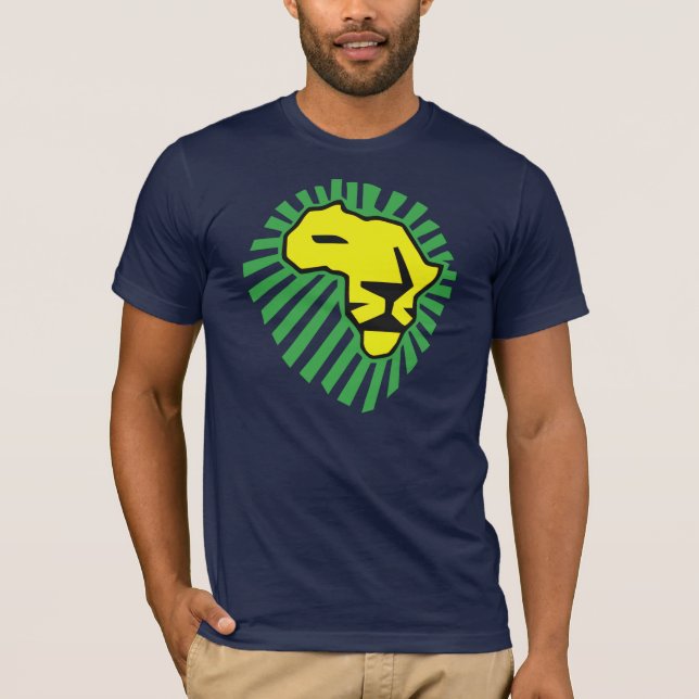 Waka waka Green Mane Yellow Lion Shirt (Vorderseite)