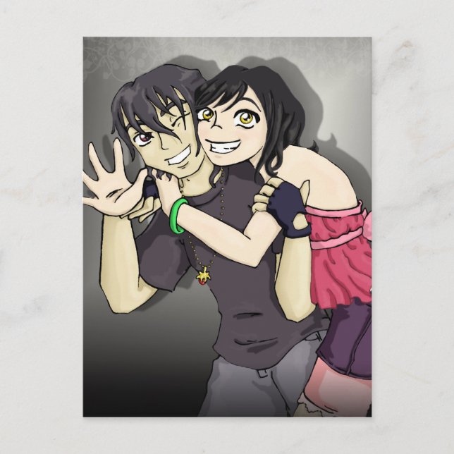 Wakaba und Arai Postkarte (Vorderseite)