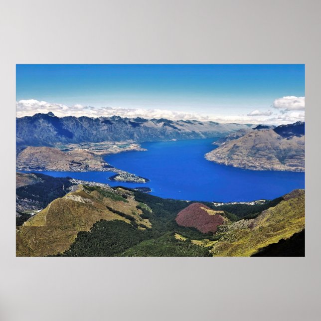 Wakatipu aus Ben Lomond Poster (Vorne)