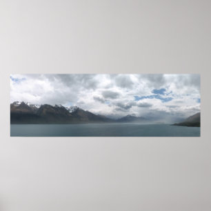 Wakatipu-See, Neuseeland Poster