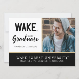 Wake Forest University Wake Wortmarke Einladung