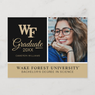 Wake Forest University   WF Ankündigungspostkarte