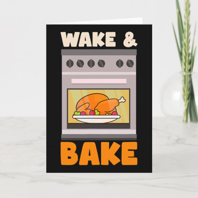 Wake Ke Design Erntedankfest Koch  Karte (Vorderseite)