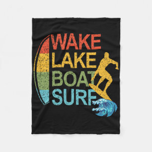 Wake Lake Boot Surf Surfing Surfboarding Surfbrett Fleecedecke
