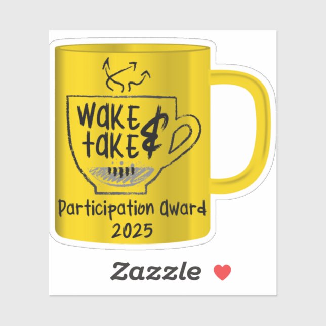 Wake & Take Invitational Teilnahme-Auszeichnung 20 Aufkleber (Blatt)