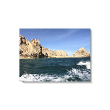 Wake Toward Twin Sea Stacks Cabo San Lucas