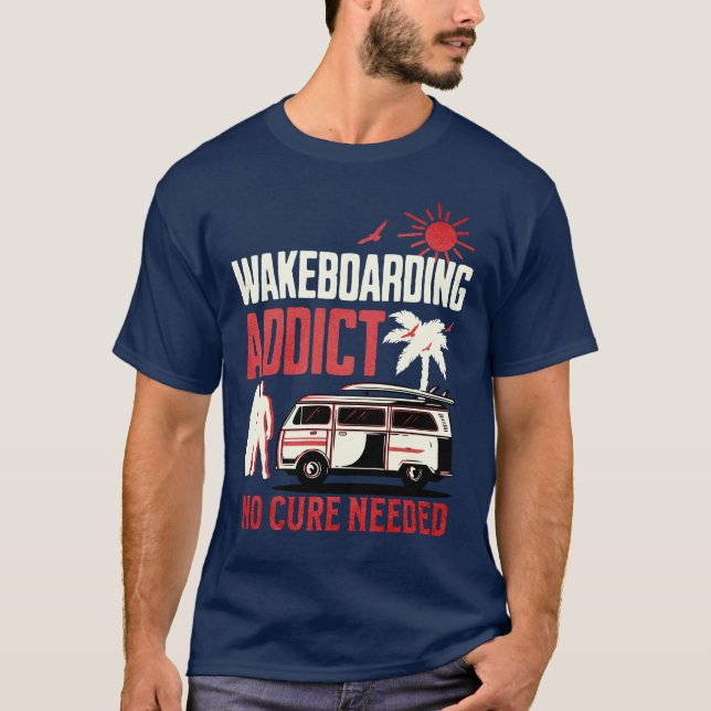 Wakeboard Addicate Keine Heilung nötig Wakeboardin T-Shirt (Vorderseite)