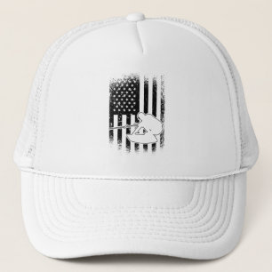 Wakeboard American Flag Wakeboarder Truckerkappe