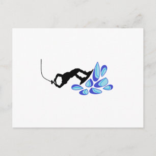 Wakeboard Blue Postkarte