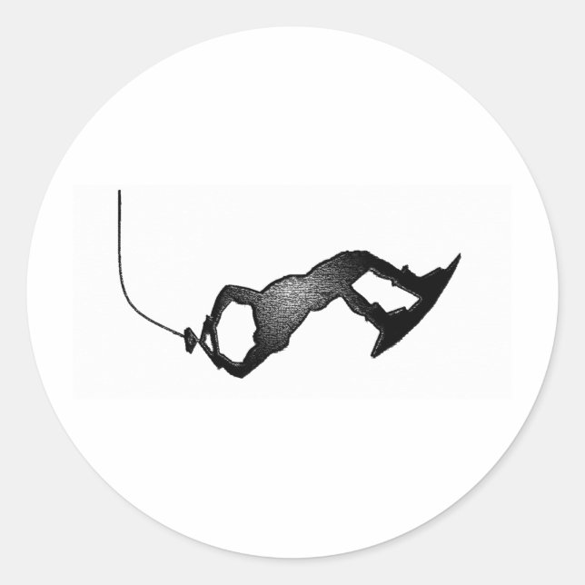 WAKEBOARD CRAQUE RUNDER AUFKLEBER (Vorderseite)