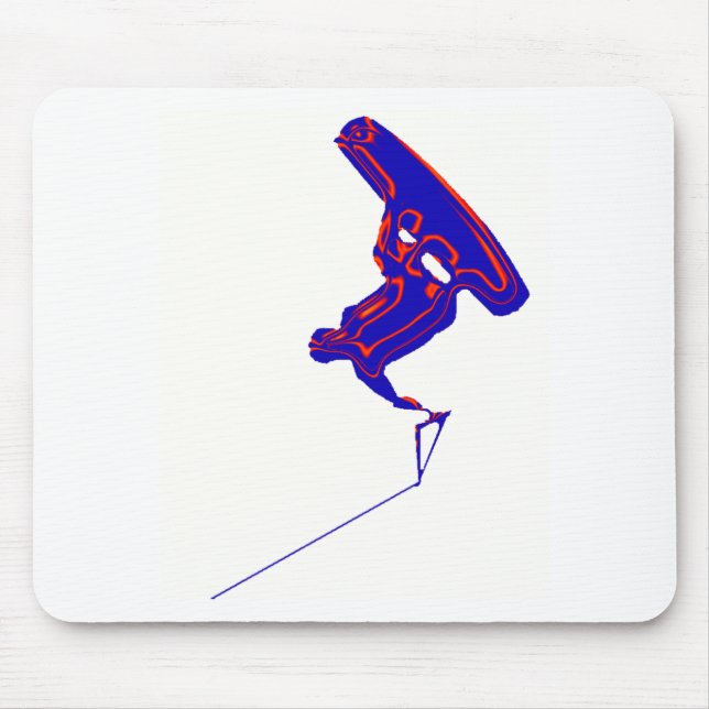 Wakeboard Fluss Mousepad (Vorne)
