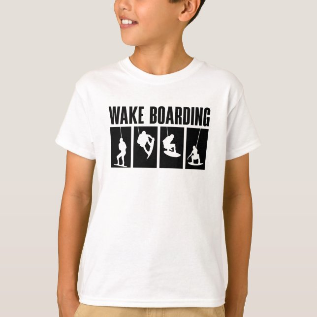 Wakeboard Geweckt Boarding Wakeboarder T-Shirt (Vorderseite)