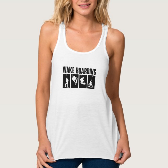 Wakeboard Geweckt Boarding Wakeboarder Tank Top (Vorderseite)