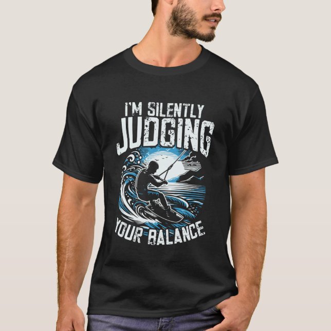 Wakeboard-Kiteboard-Humor T-Shirt (Vorderseite)