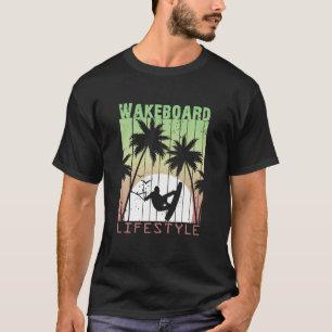 Wakeboard-Lebensstil Vintage-Design für das Beißen T-Shirt