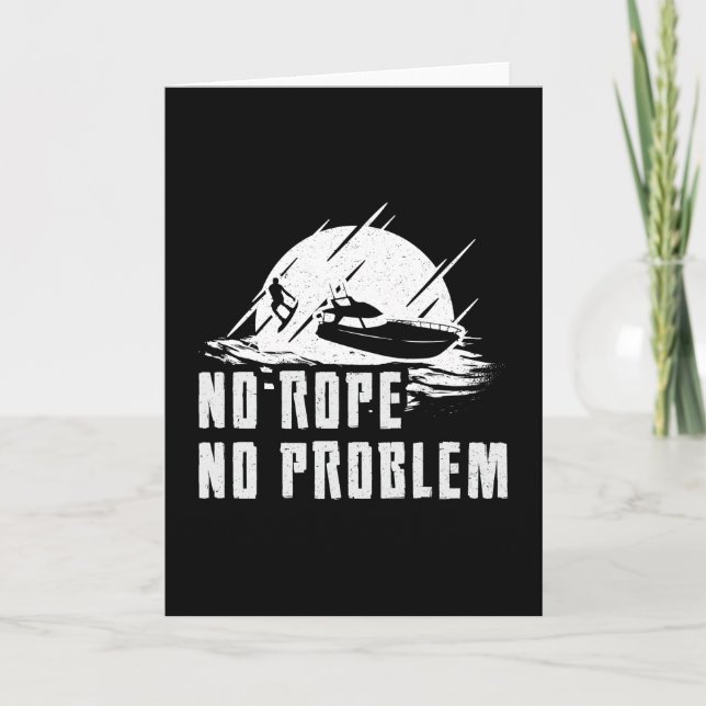 Wakeboard No Rope No Problem Geweckt Wakeboarding Karte (Vorderseite)