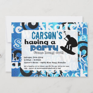 Wakeboard-Party Einladung