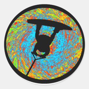 Wakeboard Raley Versicherte Runder Aufkleber