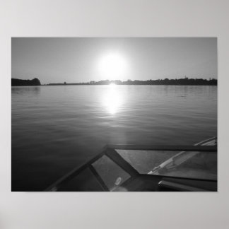 Wakeboard-Sonnenuntergang Poster