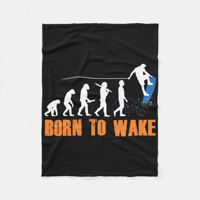 Wakeboard Wakeboarder Wakeboarding Freestyle Wake  Fleecedecke (Vorderseite)