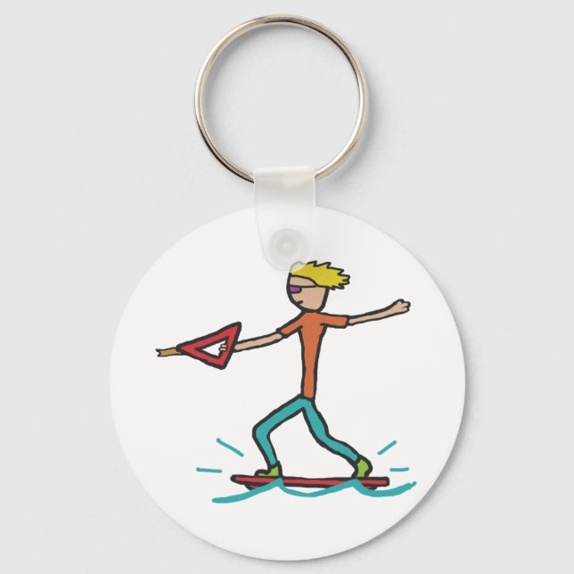 Wakeboarden Schlüsselanhänger (Vorderseite)
