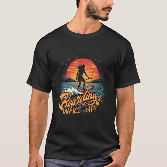 Wakeboarden Wakeboard Wakeboarder T-Shirt (Vorderseite)