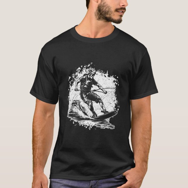 Wakeboarden Wakeboard Wakeboarder T-Shirt (Vorderseite)