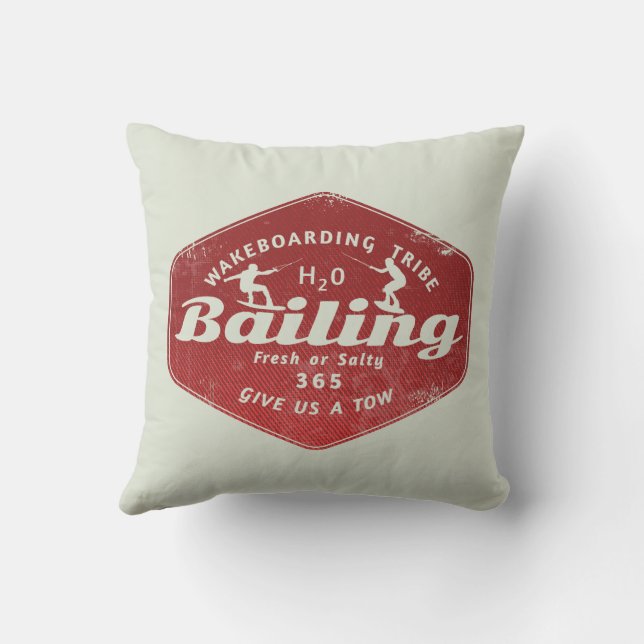 Wakeboarder Kissen (Rückseite)