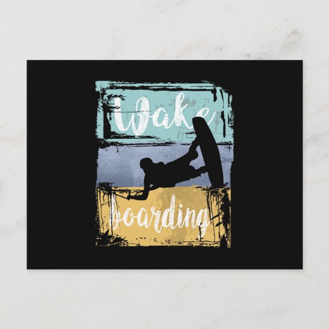 Wakeboarder Postkarte (Vorderseite)