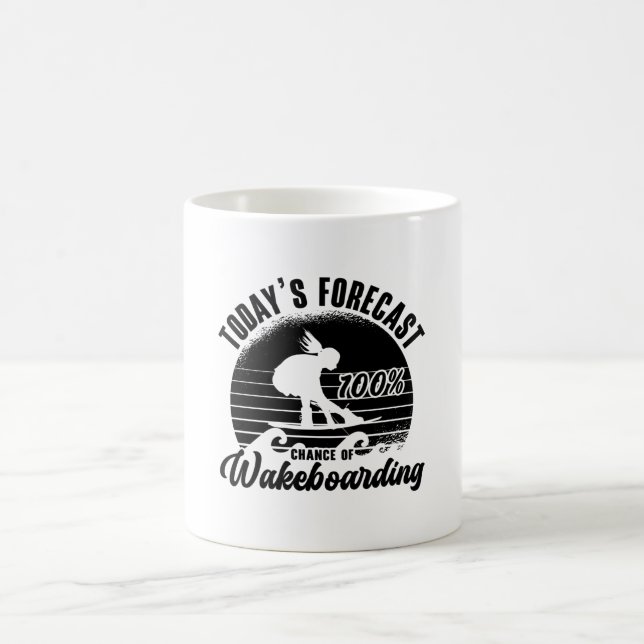 Wakeboarder-Prognose von heute 100% Chance Wakeboa Kaffeetasse (Mittel)