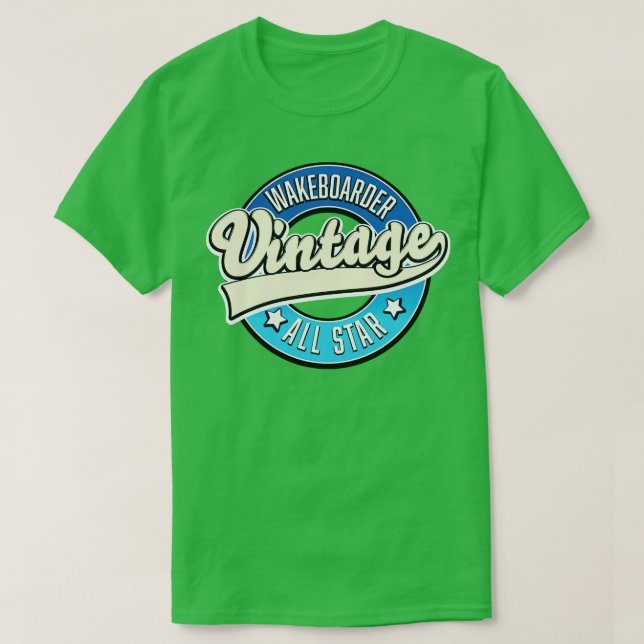 Wakeboarder Vintag All Star T-Shirt (Design vorne)