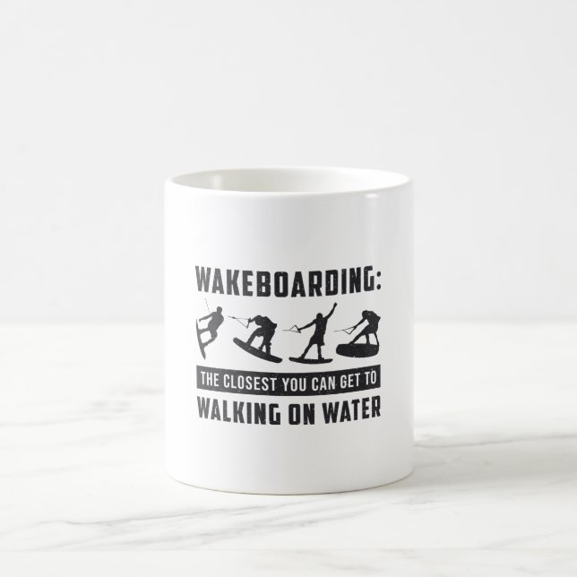 Wakeboarder Wakeboarding Walking on Water Weck Kaffeetasse (Mittel)