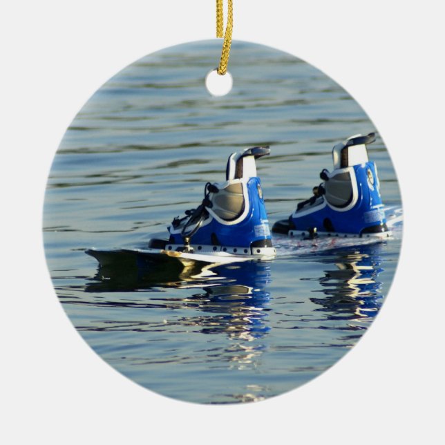 Wakeboarding 360 Verzierung Keramikornament (Vorne)