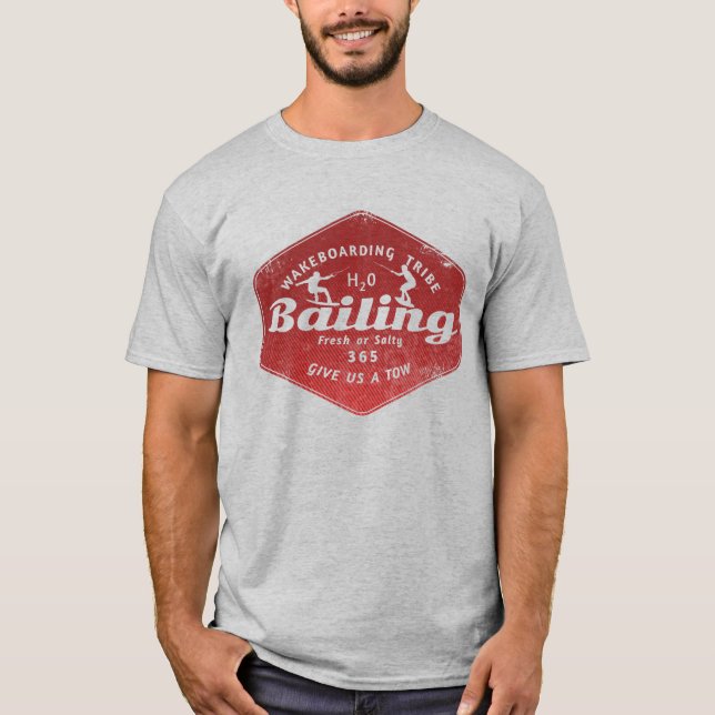 Wakeboarding-Banking T-Shirt (Vorderseite)
