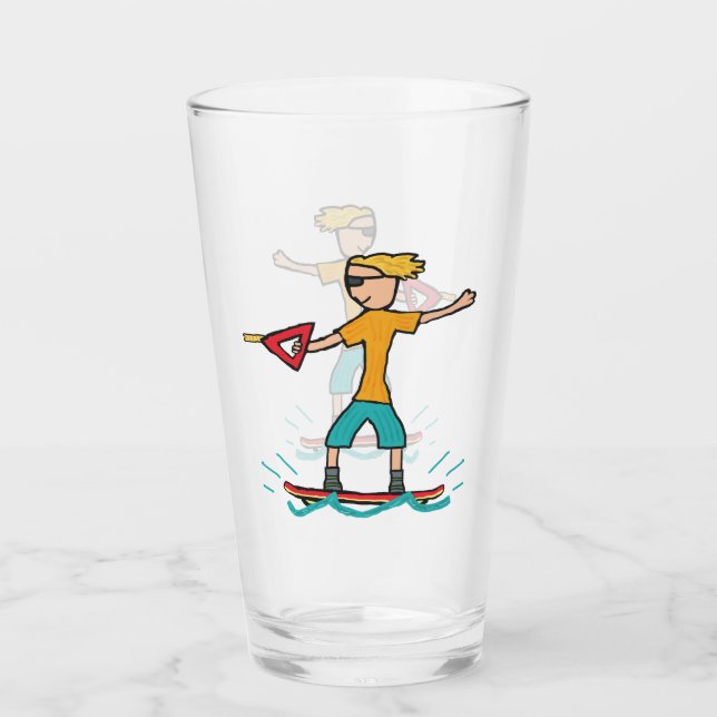 Wakeboarding Glas (Vorderseite)