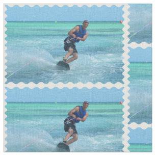 Wakeboarding in den Tropen Stoff