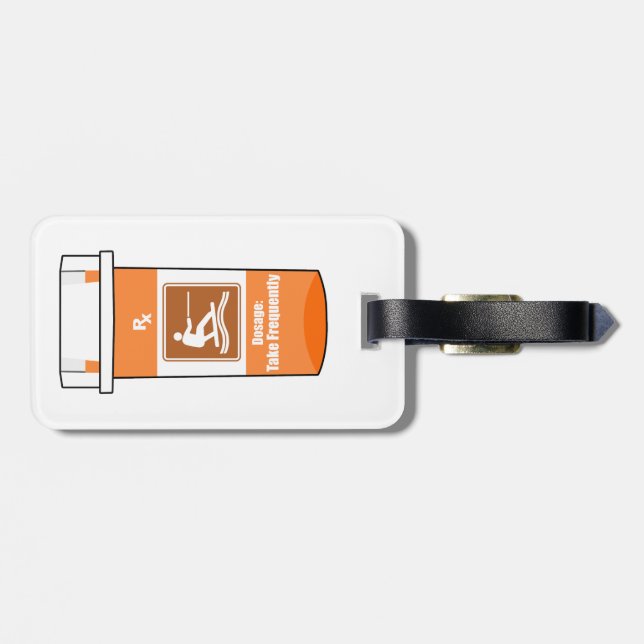 Wakeboarding ist mein Medikament Gepäckanhänger (Rückseite horizontal)