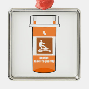 Wakeboarding ist mein Medikament Ornament Aus Metall