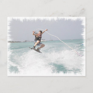 Wakeboarding Postcard Postkarte