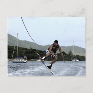Wakeboarding Postkarte