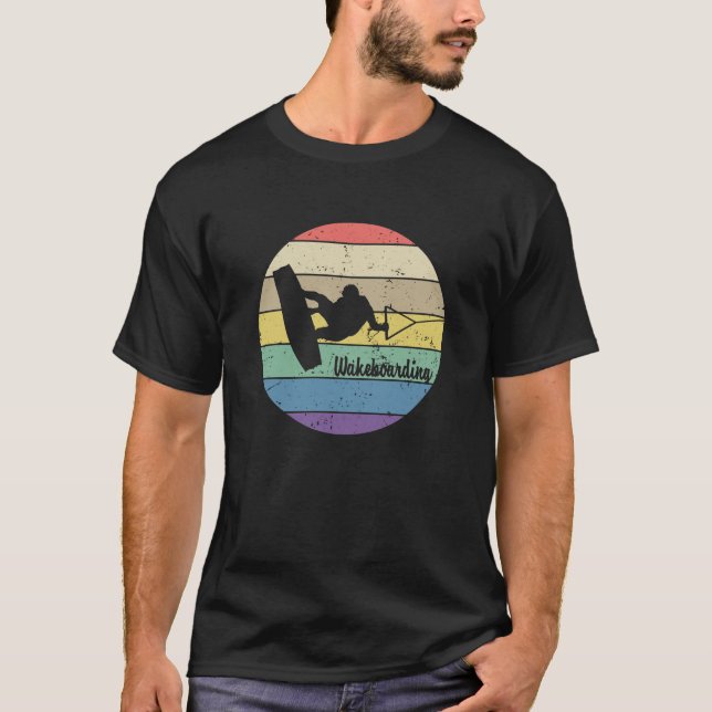 Wakeboarding Retro T-Shirt (Vorderseite)