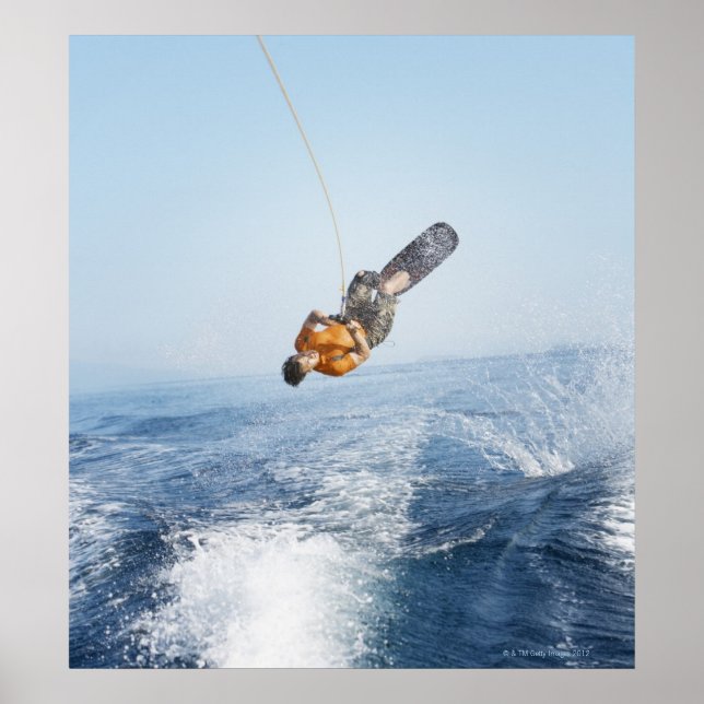 Wakeboarding Stunt Poster (Vorne)