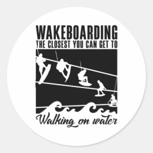 Wakeboarding the Nächsten you can get Wakeboarder Runder Aufkleber