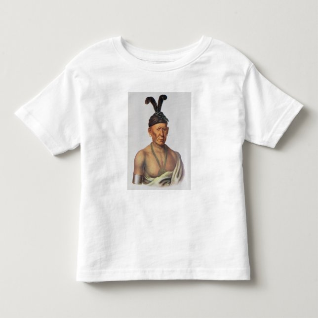 Wakechai oder "duckendes Eagle", ein Sauk Leiter Kleinkind T-shirt (Vorderseite)